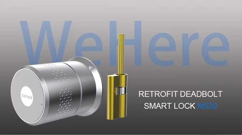 Wehere M521 Smart Door Lock Fingerprint Cylinder Bluetooth for Door 50-100mm Thickess Support TUYA TTlock Multiple Option