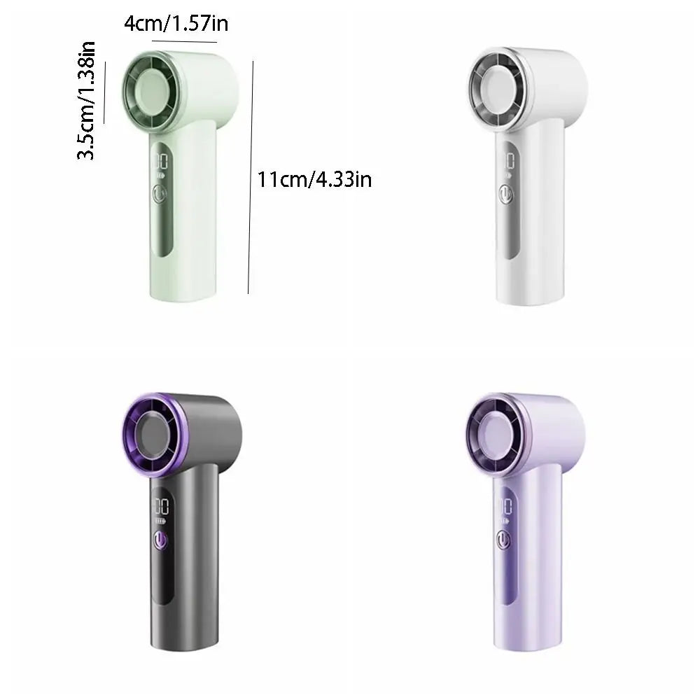 Air Cooler High-speed Handheld Fan Quiet Operation Waterproof USB Rechargeable Fan Long-lasting Mini Fan Makeup Setting