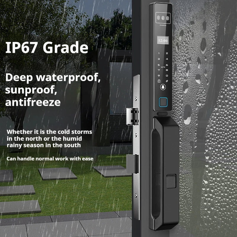 Standard Version Smart Lock  Aluminum Fully Automatic Fingerprint Face Recognition Palmprint Unlock