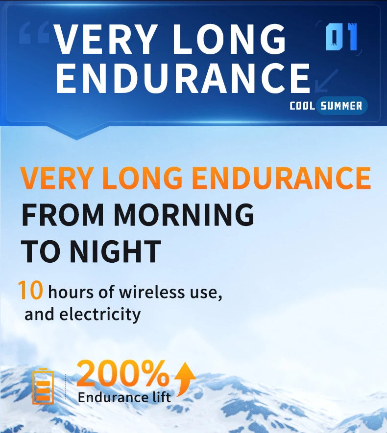 Wearable Waist-hanging Fan Portable Waist-clip Outdoor Construction Site Night Light Fan to Cool Down USB Mini Neck-hanging Fan