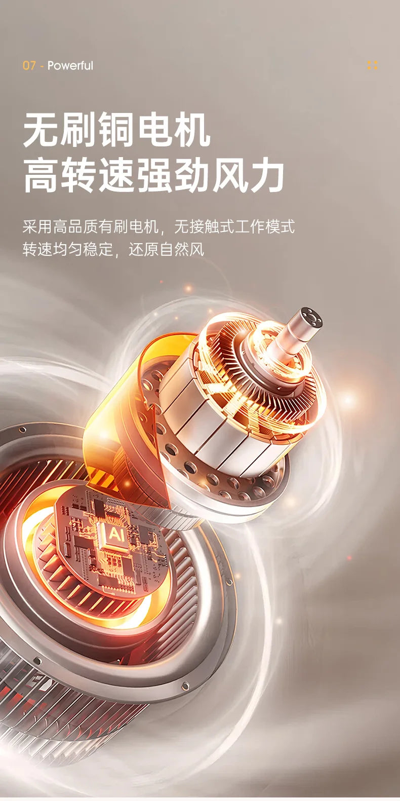 1200mAh-2000mAh Air Circulation Wireless Fan Household Desktop Office Portable Desk Fan Bedroom Large Wind Ceiling Fan