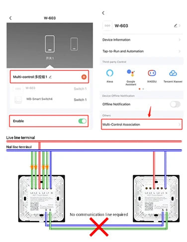 2 3 4 Gang 2 3 Way US Tuya Smart Wall Touch Light Switch for LED with No Neutral WiFi Glass Australia Brazil Android RoHS Alexa
