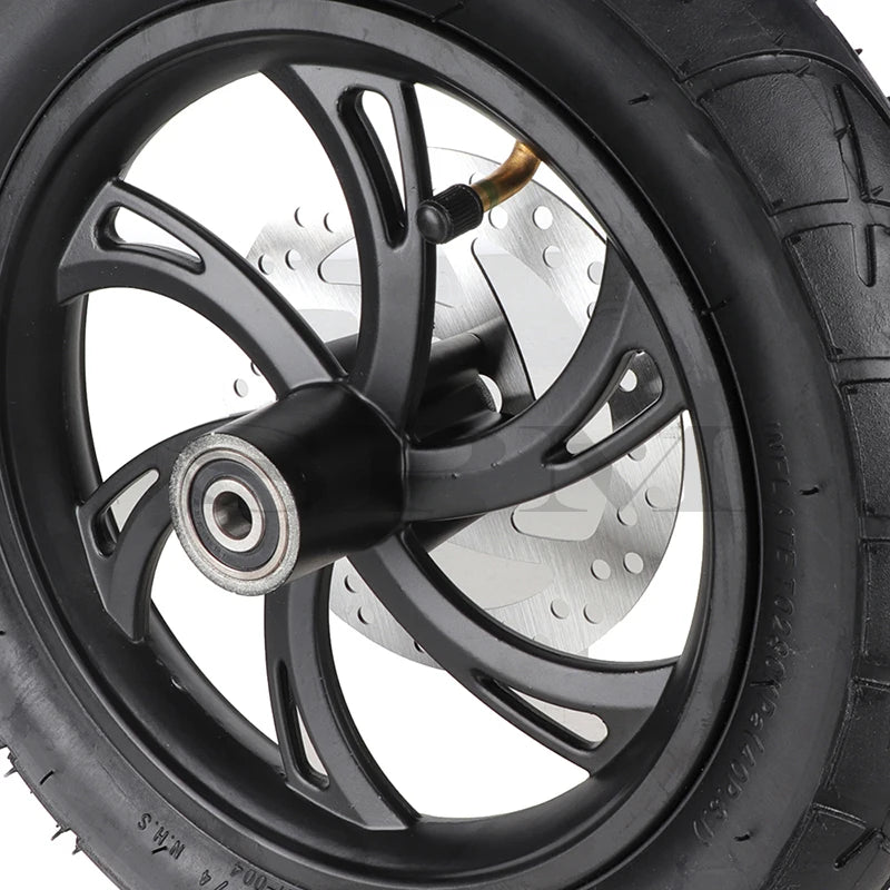 Electric Scooter 12 inch Inflatable Wheel E-bike Folding Bicycles 12 1/2X2 1/4 Tire Inner Tube Aluminum Rim 140mm Brake Disc Kit