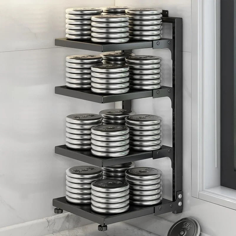 Kitchen Storage Rack Adjustable Plates and Pots Carbon Steel Storage Rack Free Layered Snap-on Floor Pot Rack Kitchen Storage