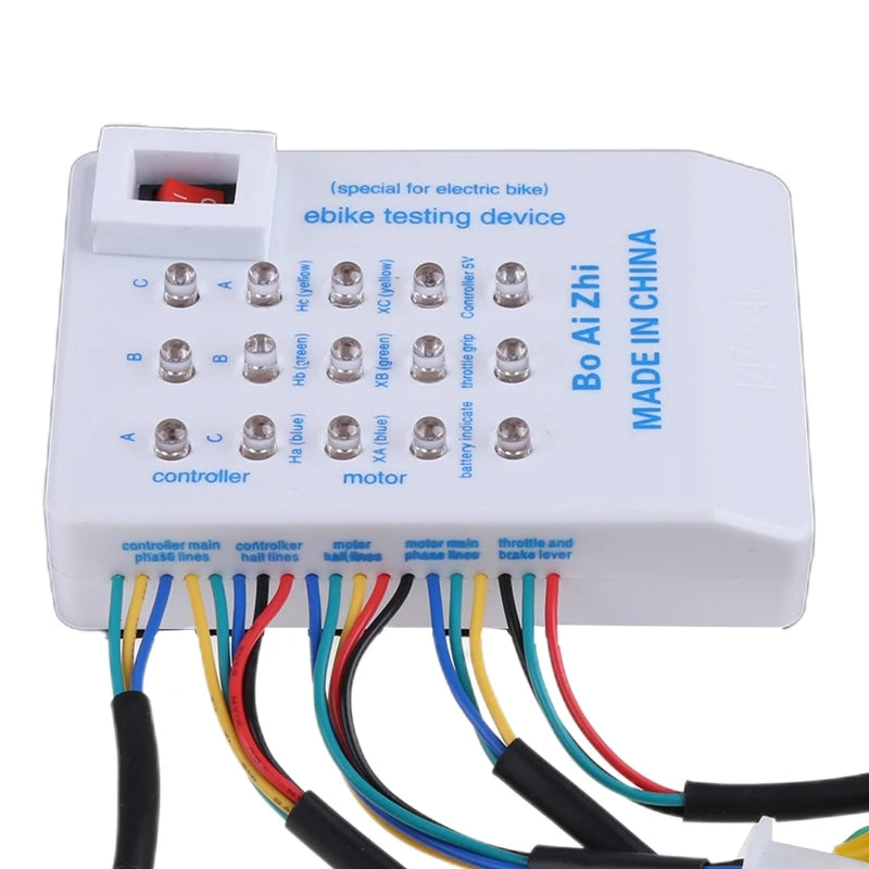 E-Bike Tester E-bike Scooter Brushless Car Motor Controller Tester Quick Battery Powered Spared Device Controller Tester