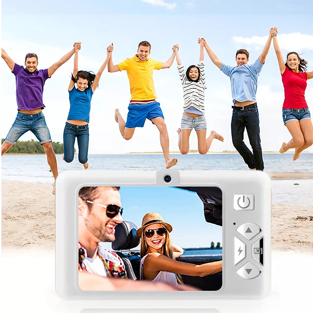 4k Digital Camera IPS HD 50MP CCD Camera 2.4" Autofocus Vlogging Student Camcorder 8X Dual Cam and LED Flash Video Photo Filming