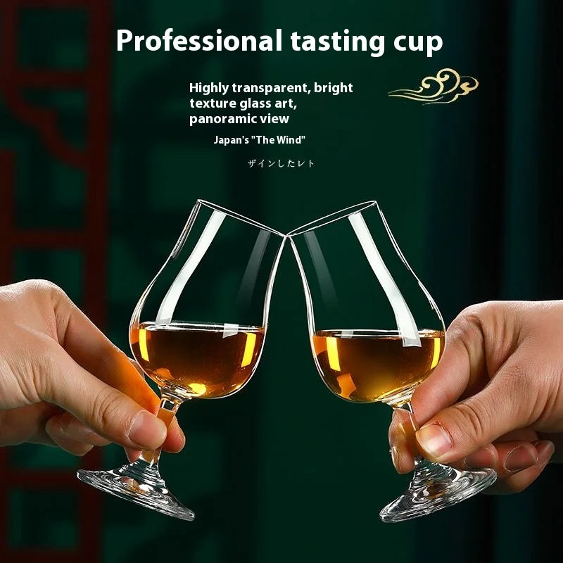 125ML Whiskey Crystal Glass Family Banquet Wine Cup Luxury Brandy Wine Glass Thick Bottom Glass Bar Party Wine Set