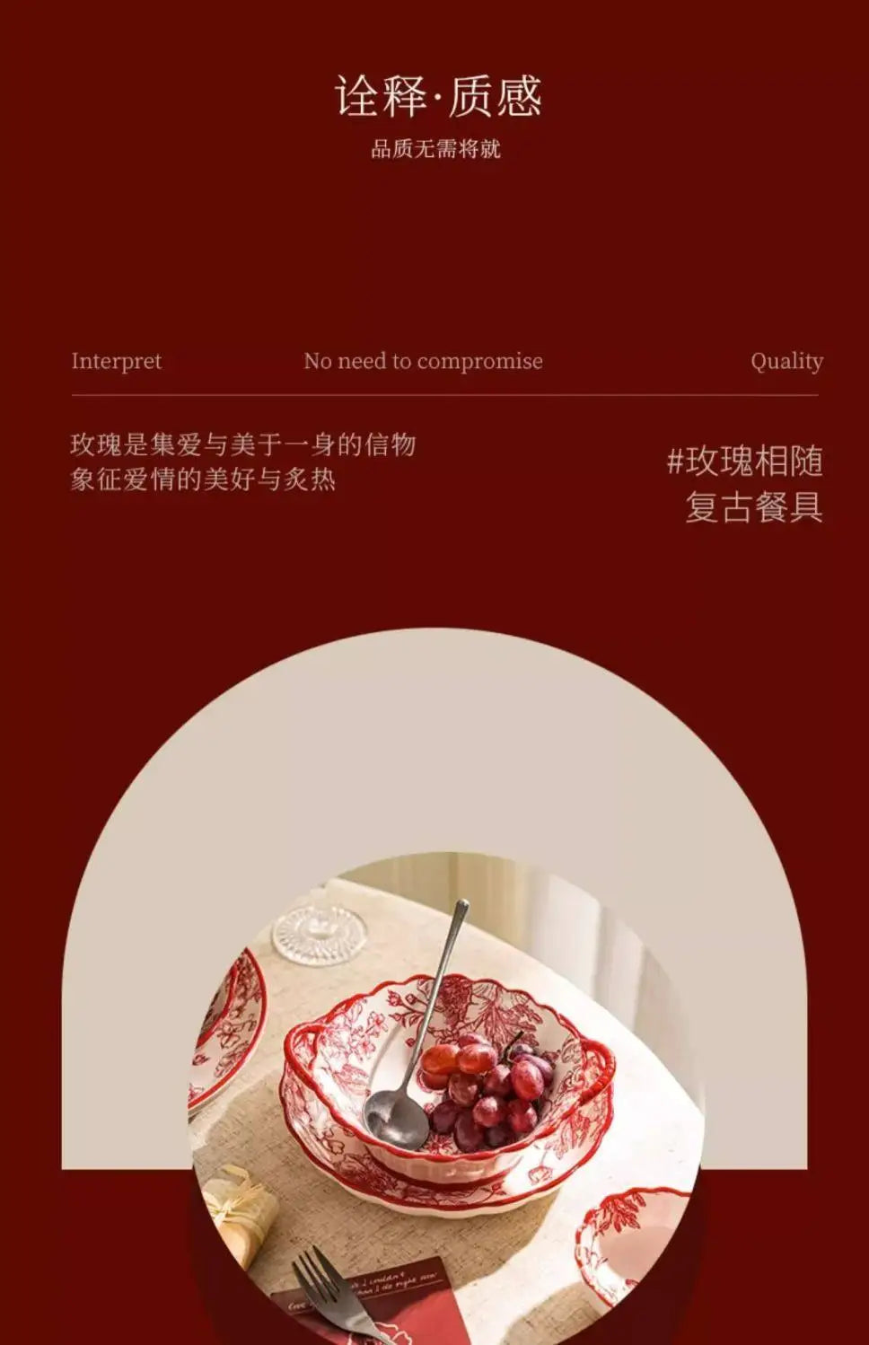 Modern Red Dinner Set Plates Luxury Designer Italian Round Plates Dinner Sets Ceramic Elegant Aparelho De Jantar Kitchen Dishes