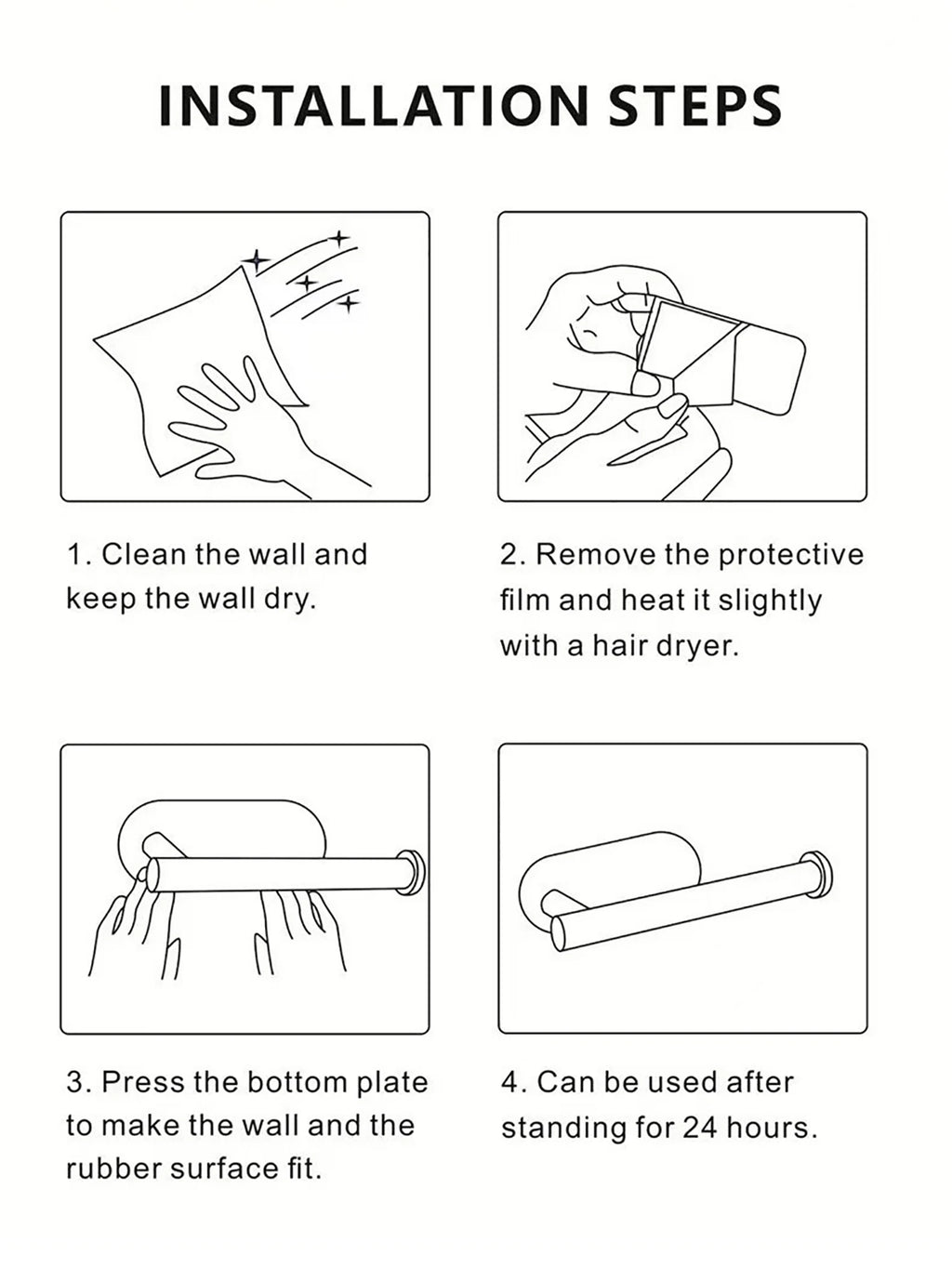 Kitchen Paper Towel Holder Adhesive Tissue Hanger Toilet Roll Paper Dispenser Cabinet Storage Napkin Rack Bathroom Accessories