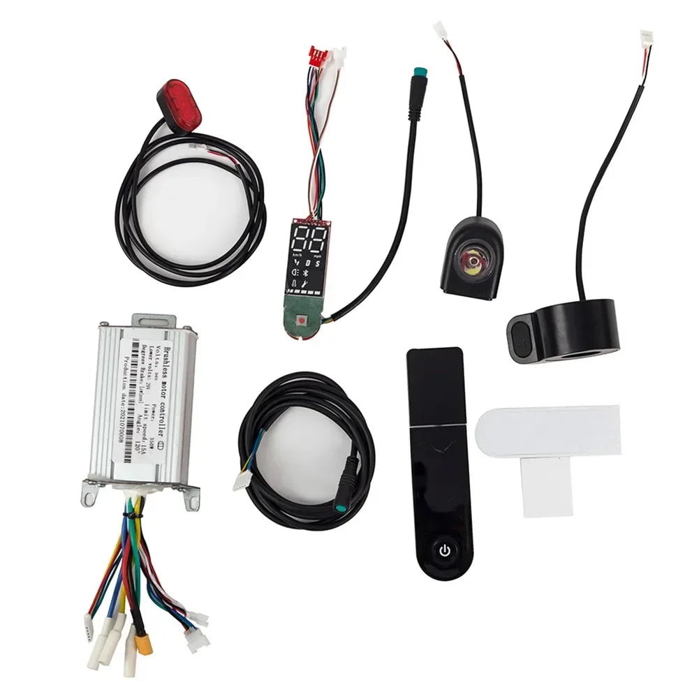 Scooter 36V 350W Brushless Controller Dashboard Accelerator Headlight Tail Light Brake Handle Silicone Cover For XiaoMi M365