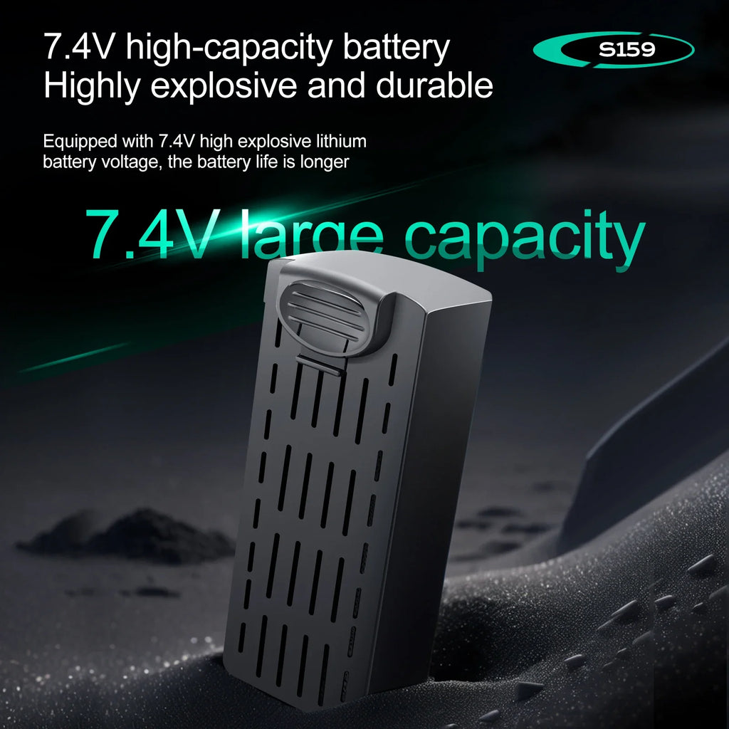 7.4V 2200mAH S159 Drones Battery Propeller Lithium Battery For S159 Remote Control Drones Spare Parts Accessories