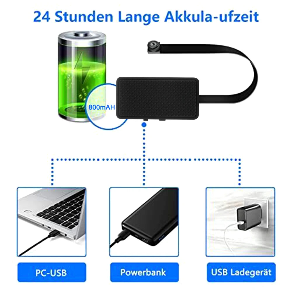 HD 1080P DIY Mini Camera Portable Wireless Module Night Vision WiFi Cam Motion Detection Camcorder Loop Recording Remote View