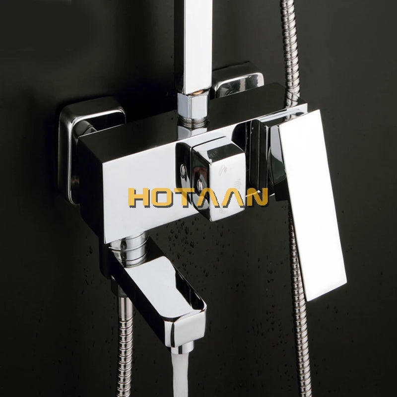 . Bathroom Mixer Bath Tub Copper Mixing Control Valve Wall Mounted Shower Faucet concealed faucet YT-5356