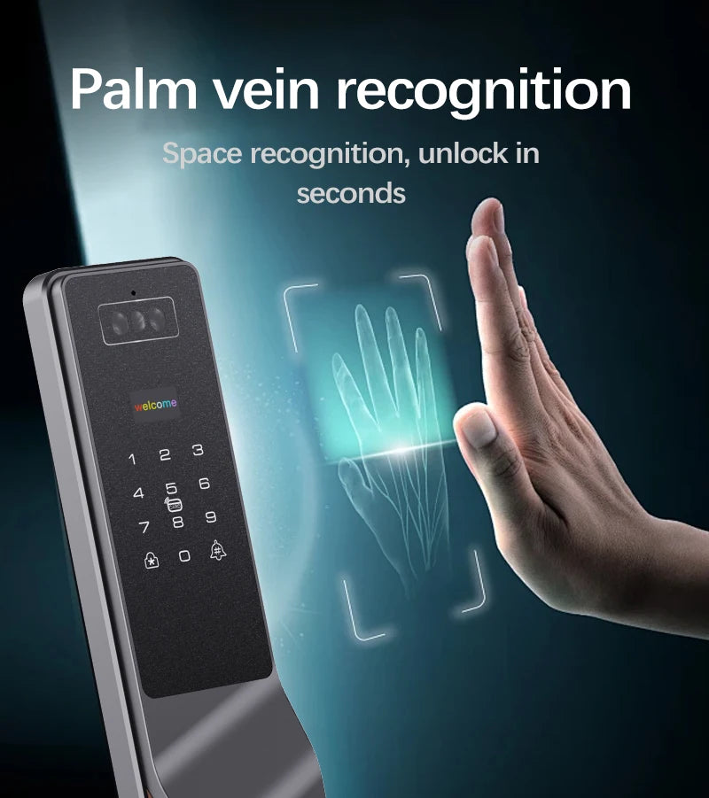Fingerprint Lock Vein Recognition Intelligent Door Lock Intelligent Home Linkage Anti-theft Door Electronic Lock