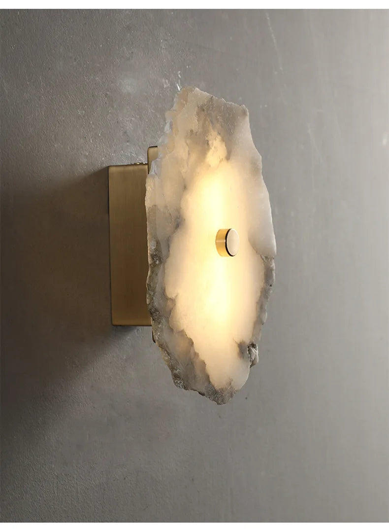 Modern Light Luxury Marble Wall Lamp Bedroom Bedside Tv Background Aisle Corridor Lighting