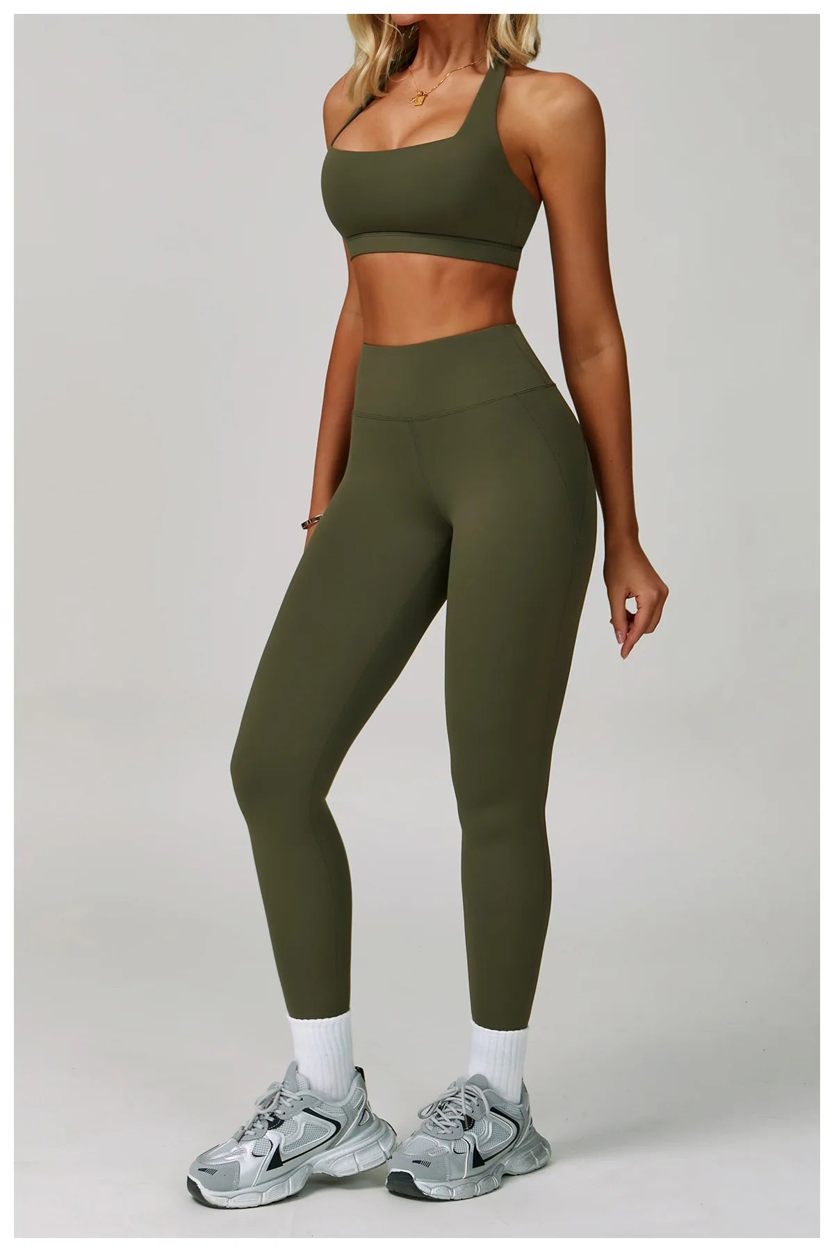 Women's Tracksuit 2 Piece Set Fitness Clothes Yoga Sets Sportswear Workout Bra High Waist Leggings Set Gym Clothing Sports Suits