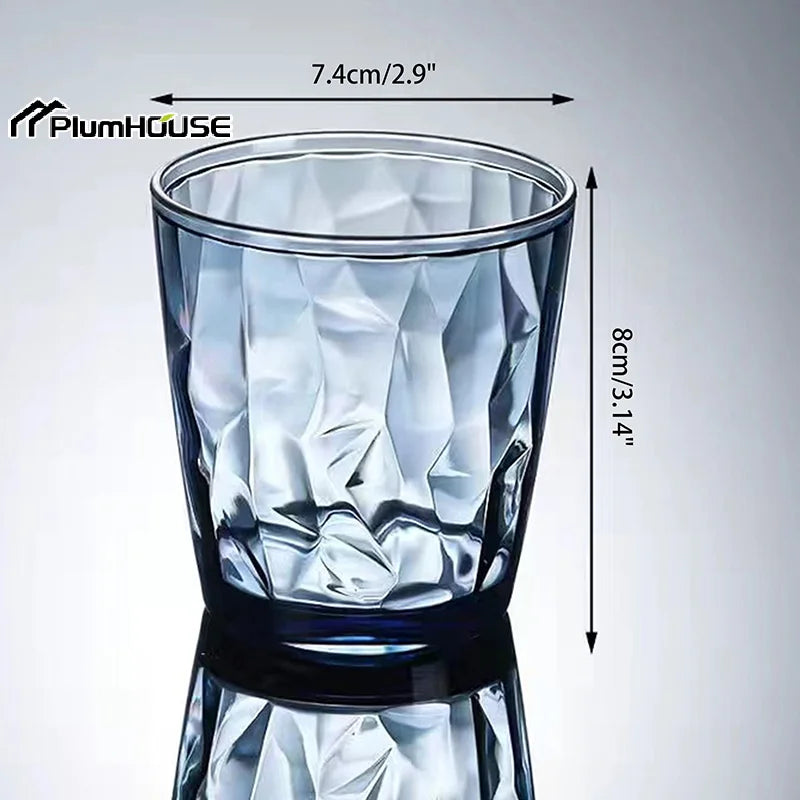 Acrylic Drinking Glasses Shatterproof Water Tumblers Unbreakable Reusable Beer Champagne Cup Dishwasher Safe For Party
