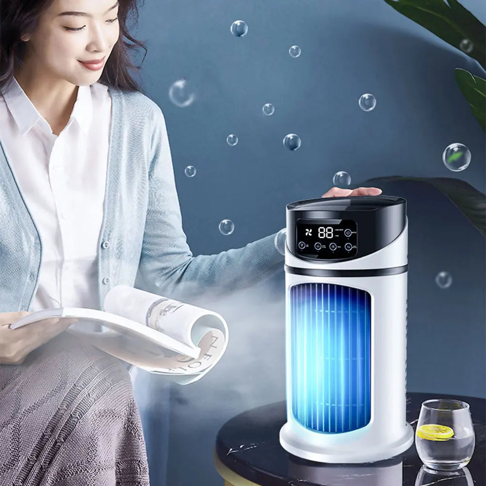 Portable Mini Air Conditioner Air Cooler Fan Water Cooling Fan Air Conditioning Air Cooler For Office Mobile Air Conditioner