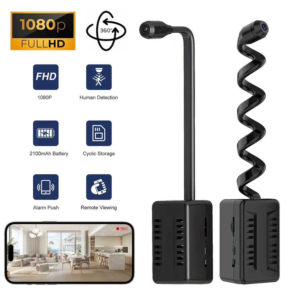 HD 1080P Mini Camera Motion Detection WiFi Camera Video Recorder Indoor Security Protection Surveillance Camcorder Remote View