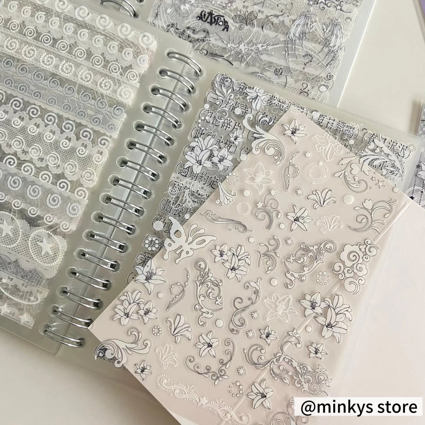 Original 32 Sheets PET Transparent Sticker Book Korean Scrapbooking Stickers For Journal Hand Book  Stationery