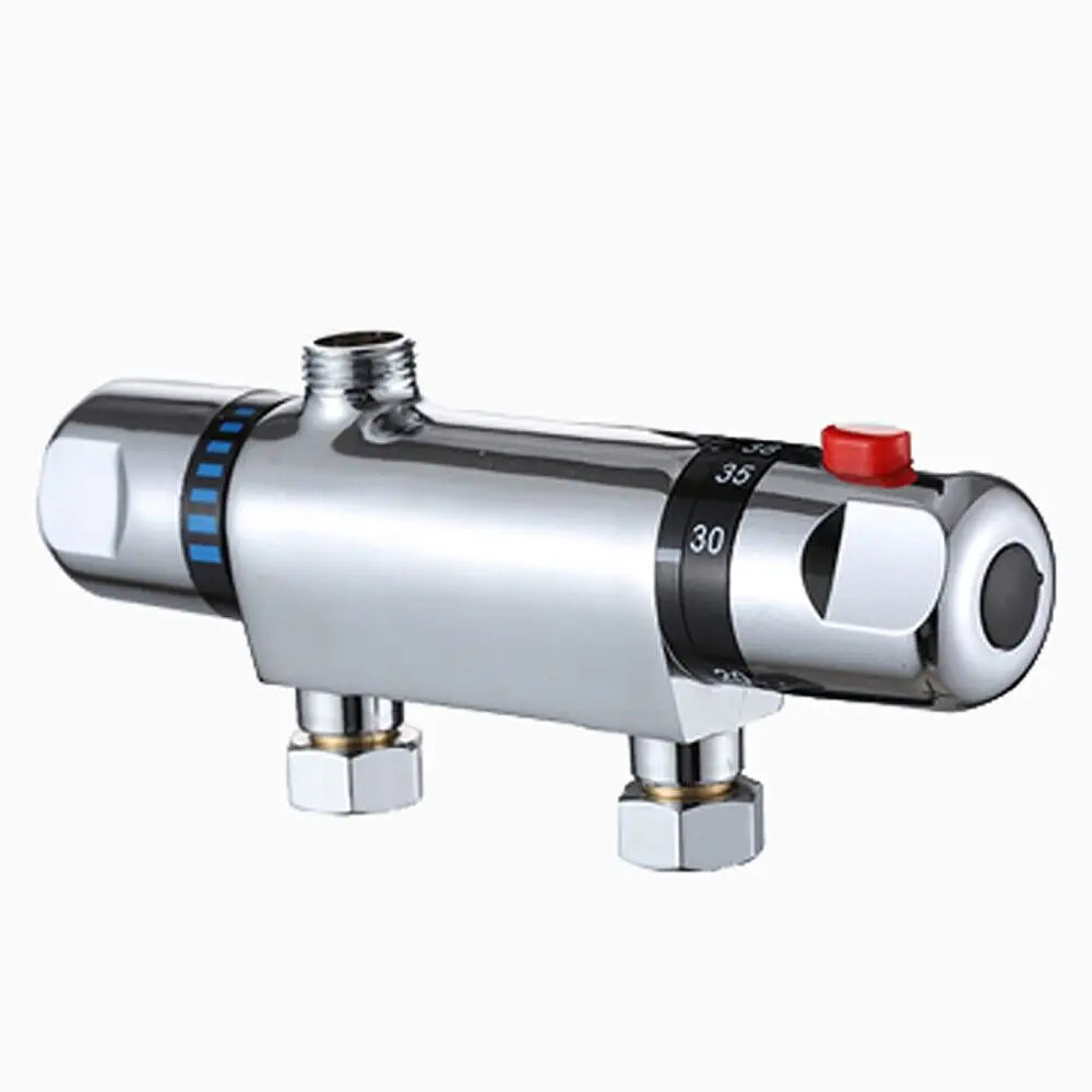 Exposed Bar Shower Mixer Valve Tap Bar Wall Mounted Chrome 1/2 Home Bathroom Modern Bathroom Accessories