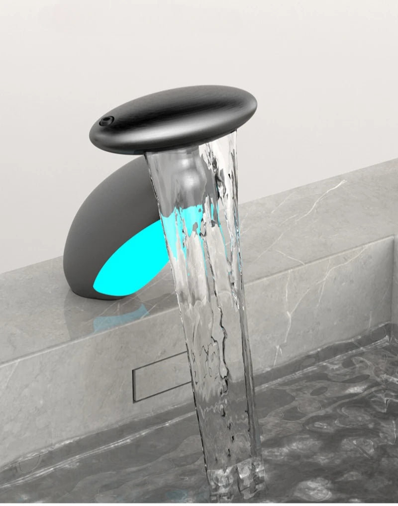 Modern Basin Faucet with Four Water Flow Options, Hot and Cold Water Mixer, Bathroom Sink Tap Faucet