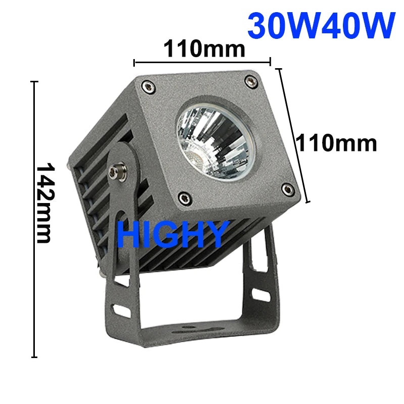New COB LED Floodlight Outdoor Waterproof IP65 Outdoor LED Spotlight 10W 20W 30W Outdoor Landscape Lighting Exterior Wall Lighti