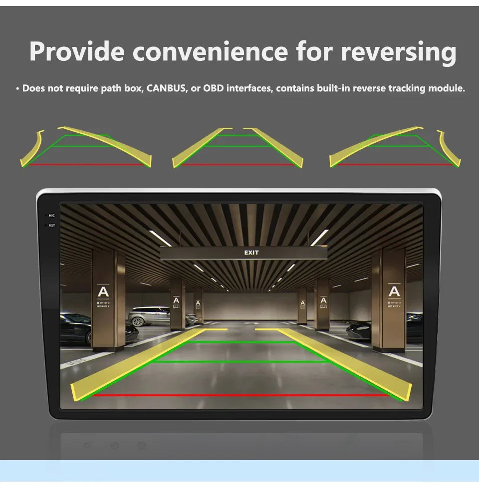 Car Camera HD Night Vision AHD/CCD Universal Dynamic Trajectory Reversing Camera Waterproof Fisheye 170 Degrees.