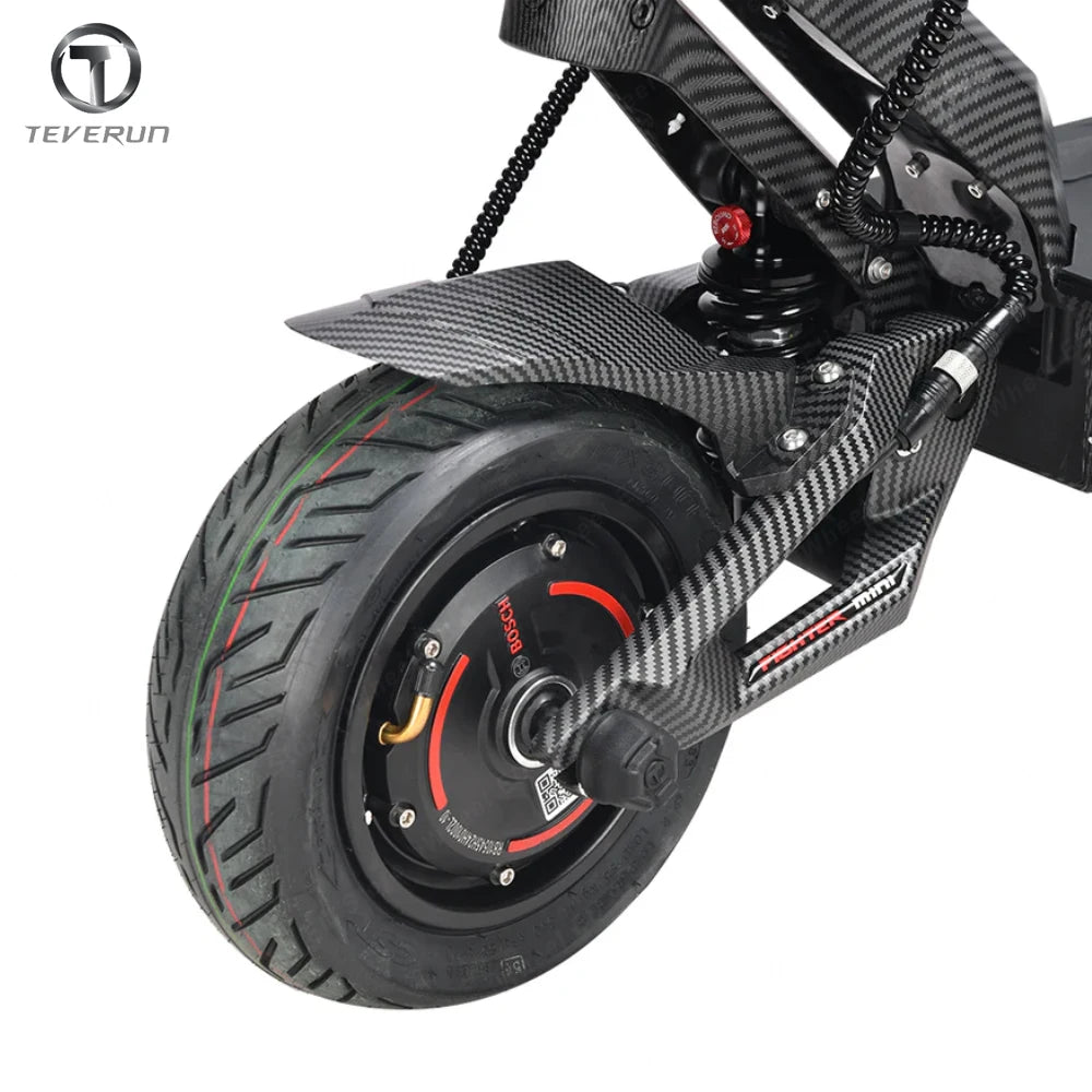 Original Teverun Fighter Mini Carbon Fiber Front Fender for Teverun Fighter Mini Pro Extended Rear Mudguard for Fighter Mini