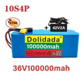 Electric Scooter 10S4P 200000 Lithium Battery 36V 18650 Battery 36V 200Ah Electric Scooter 36V Electric Scooter Battery+Charger.