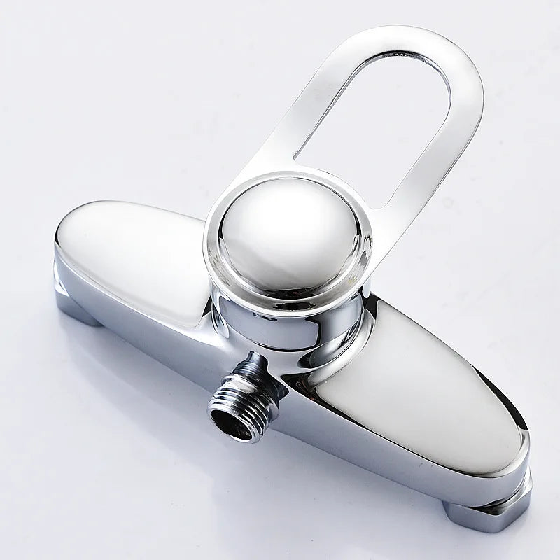 Brass Shower Faucet Mixer Valve Set with Shower Head and Hidden Switch for Bathroom Hot and Cold Water Tap  Bath
