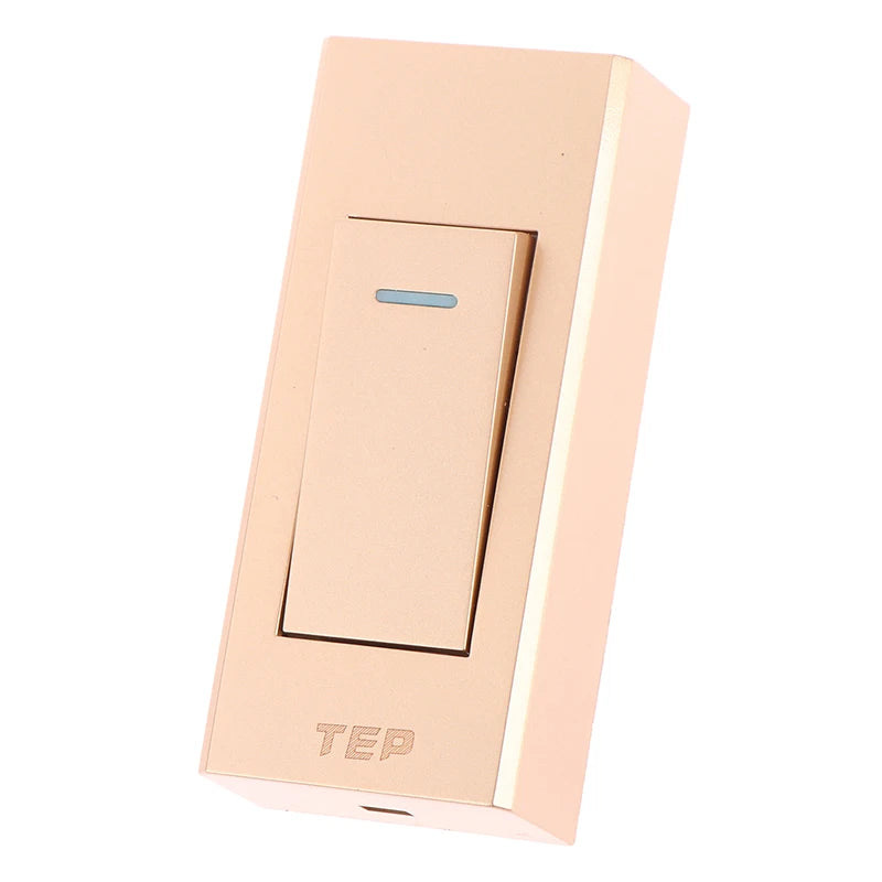 1 Gang 2 Way Surface Mount Switch Grey/White/Gold Panel Wall Light Switch Wire Hanging Installation Bedside On/Off Control Lamp