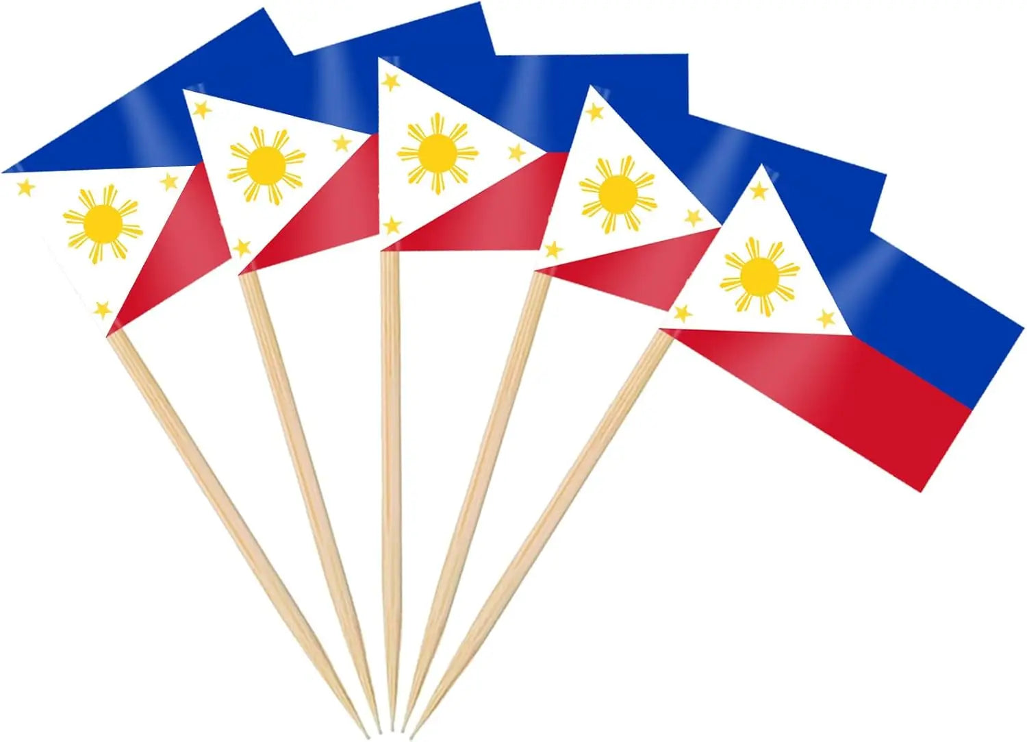 100 Pcs 10 Countries Toothpick Flags, Mini Flag Cupcake Toppers,Different Countries Flags Cocktail Picks for Party Decorations