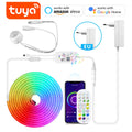 12V Smart Wifi APP Control LED Light RGB Neon Strip Night Light with PIR Motion Sensor Dimmable Silicone Tape Voice Assistant