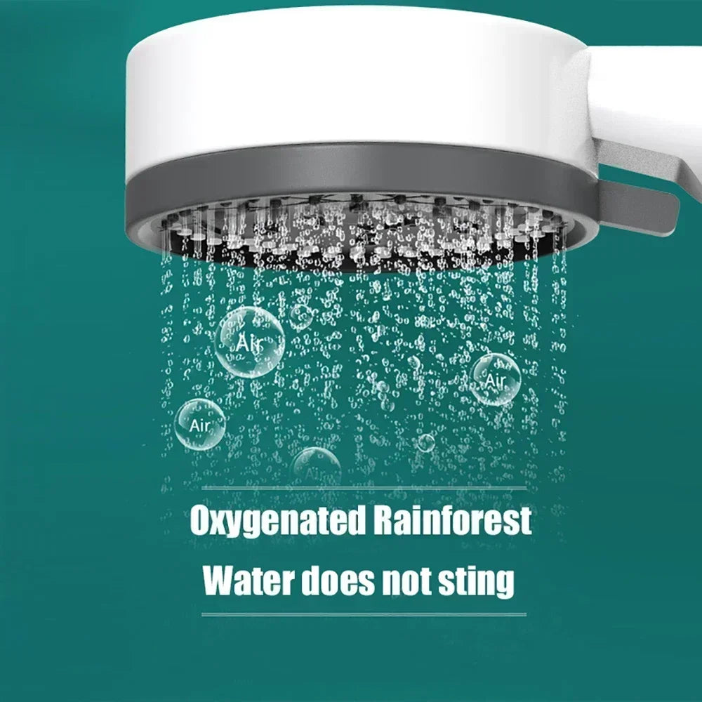 Bathing Showerhead Filtered Purify Water Filter One-Key on OFF Massage 10 Spray Modes High Pressure Shower Head Bath Accessory