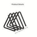 Sturdy Kitchen Storage Shelf , Heavy-Duty Metal Cutting Board Organizer-Space-Saving Kitchen Storage Rack with Triangular Design