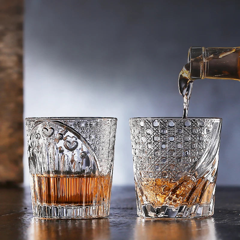 Whiskey Glasses, Scotch Whisky, Bourbon, Cocktails, RUM, Durable Whiskey Glasses