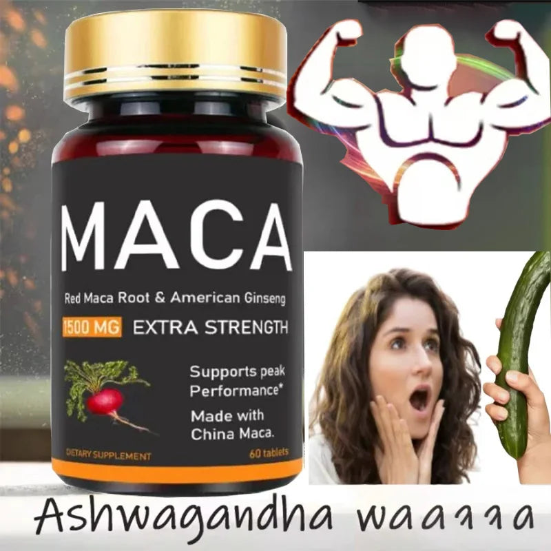 Original Ashwagandha, Shilajit & Maca Tablets, Male Supplement, Immunity Capsules for Men