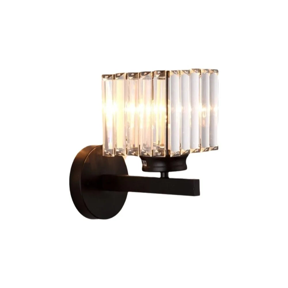 Light Luxury Crystal Wall Lamp LED Lighting 3 Colors Changing Night Light Wall Mounted Dimmable Decorative Lamp Room Lighting