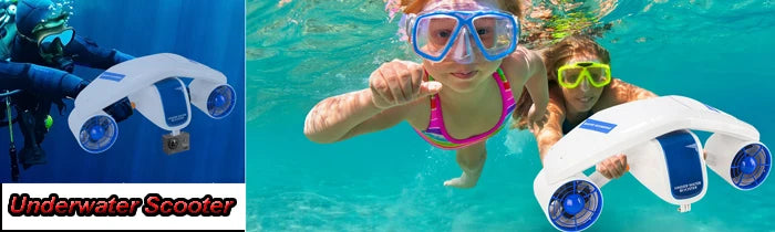 Underwater Scooter With 2.8-inch Display Screen Used for Water Sports, Swimming Pools, Diving, Snorkeling and Ocean Exploration