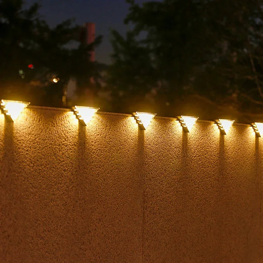 Solar Stair Lights Solar Step Light Outdoor Anti-theft Waterproof IP67 Decor for Garden Stair Deck Front Porch and Patio
