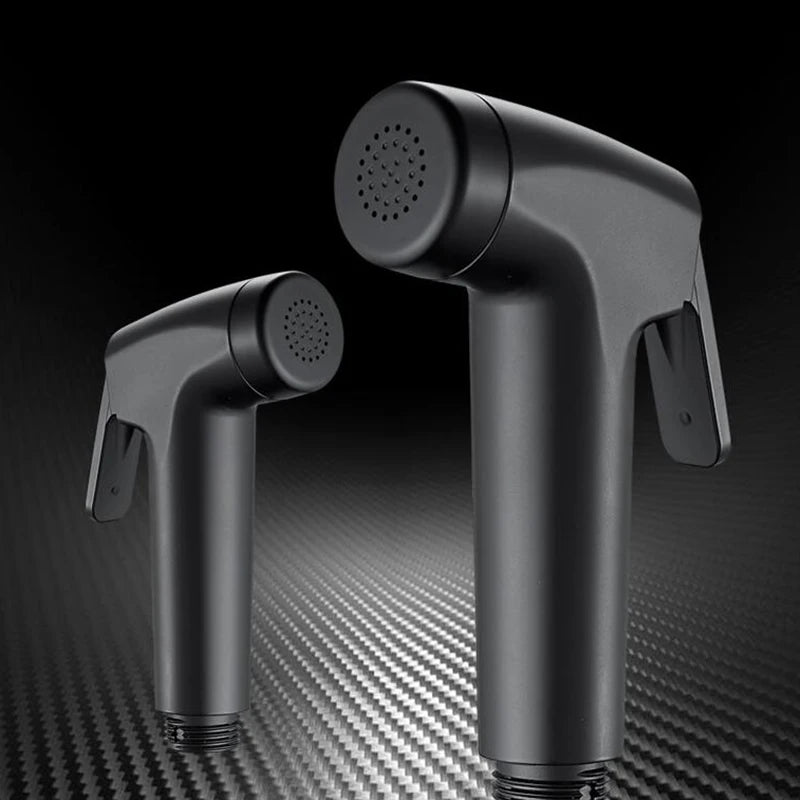 Black Bathroom Toilet wash Bidet Faucet Spray Gun Sprayer shower head Anal self cleaning Handheld water tap valve hose holder t