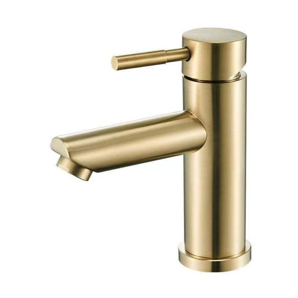 Brushed Gold Bathroom Faucet Modern Lavatory Vanity Sink Faucet Deck Mounted Mixer Toilet Basin Faucets Hot Cold Water Mixer