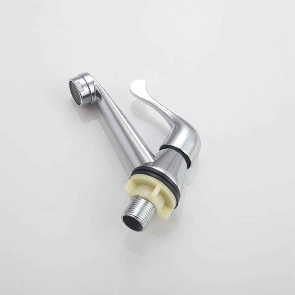 Bathroom Single Cold Water Tap Basin Sink Faucet Mixer Home Kitchen Stainless Steel Basin Sink Faucet Tap Accessories
