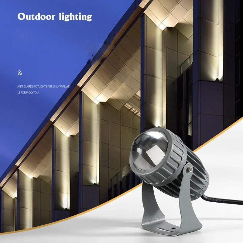 Outdoor LED Garden Wall Spotlights 20W RGB Landscape Lighting AC220V 110V 12V Red Green Blue IP65 Waterproof Single Beam Light