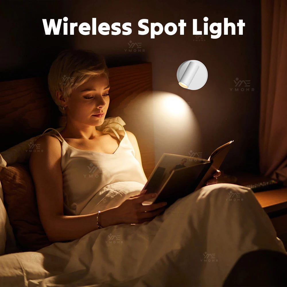 Dual Intelligent Control LED Light Magnetic USB Rechargeable Wall Lights Spotlight Stepless Dimmable Corridor Lamp Bedside Lamp