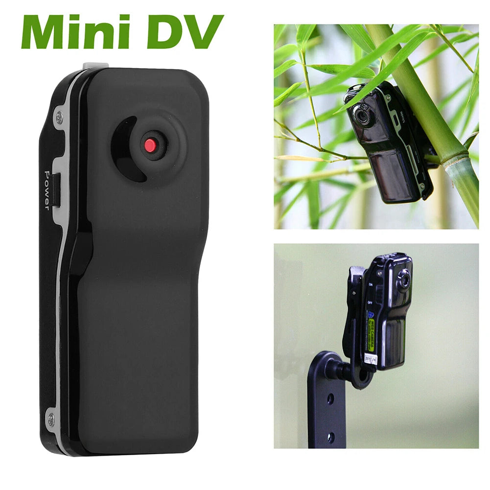 HD Mini DV Camcorder Camera For Home and Office Body Mount Portable Video Record Nanny Security Cam Small Sports Car DVR Webcam