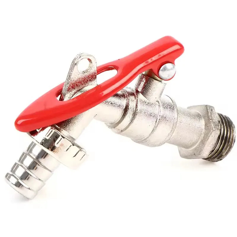 1/2 Inch Zinc Alloy Faucet Garden Bibcock Outdoor Lockable Water Tank Connector Industrial Home Irrigation Replacement Tool