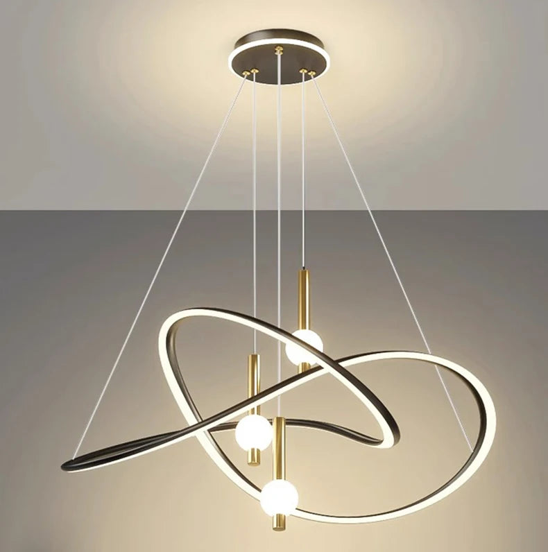 Modern Home Decor LED Pendant Light For Living Room Dining Room Indoor Lighting Dimmable With Remote Control
