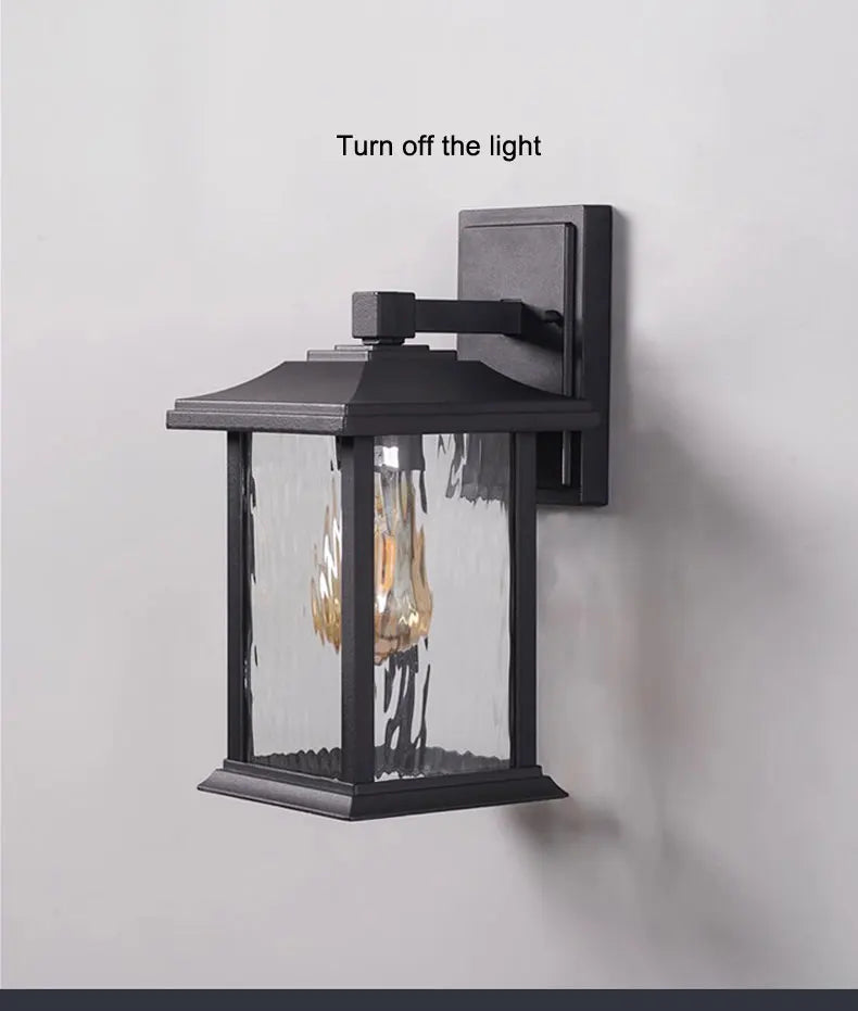 Outdoor Retro Waterproof Wall Lamps for Villa Corridor Garden Aluminum Exterior Wall Garden Walkway Decor Lighting